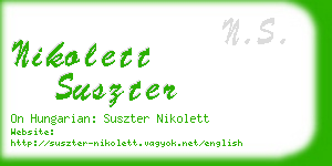nikolett suszter business card